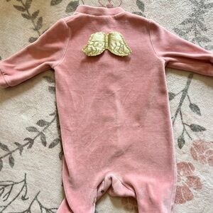 Authentic Marie Chantal Pink Baby Onesie with Angel Wings